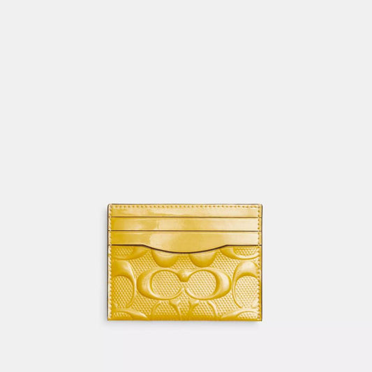 Coach Outlet Slim Id Card Case In Signature Leather