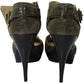 Michael Kors Heidi Platform Heels in Black Leather