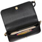 Devin Glitter Edge Saffiano Flap Chain Wallet