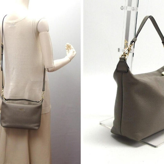Leather Handbag Shoulder Bag (Pre-Owned)
