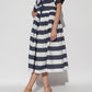 Kate Spade Striped Belted Dress