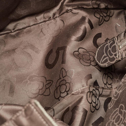 Chanel Vertical Quilted Suede Large Mademoiselle Tote