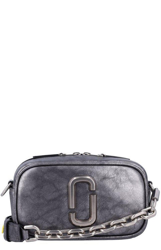 The Metallic Distressed Big Shot Crossbody Bag