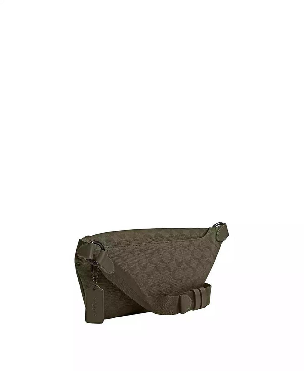 League In Signature Canvas Jacquard Belt Bag