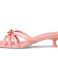 Carolina Pebbled Leather Kitten Heel Sandal