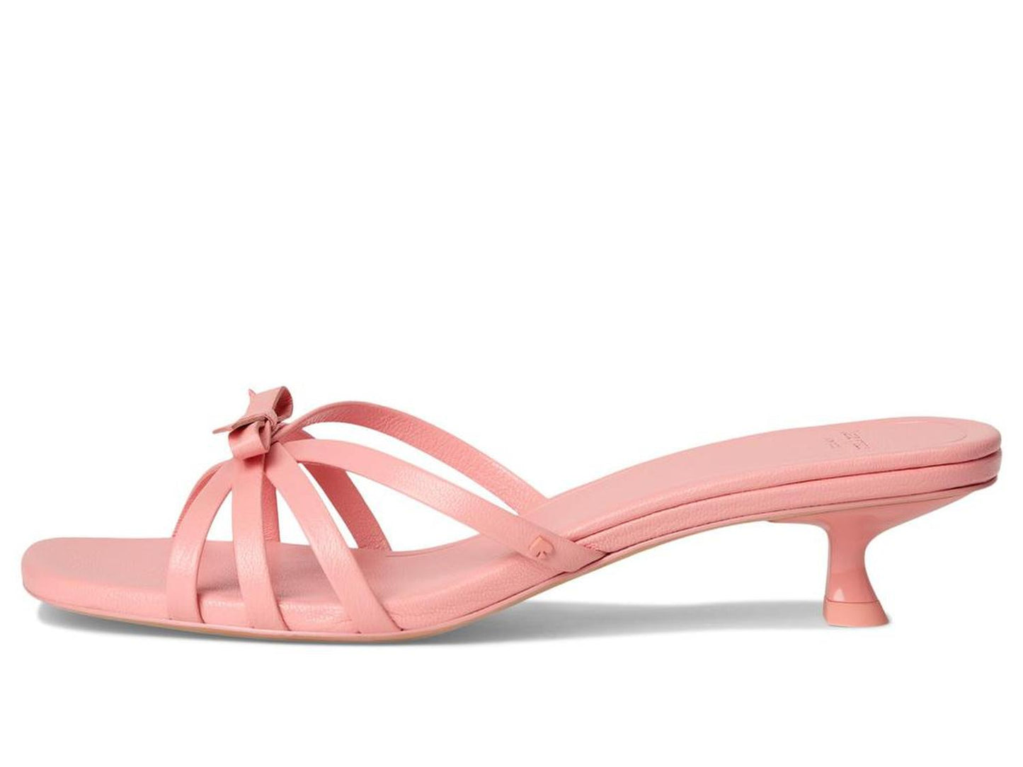 Carolina Pebbled Leather Kitten Heel Sandal