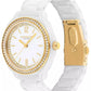 Women's Kitt White Ceramic Bracelet Watch, 34mm