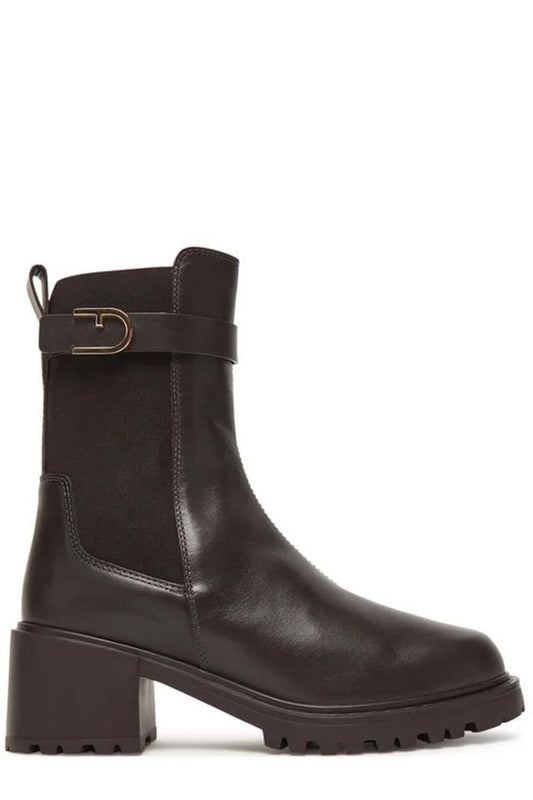 Furla Urban Chic Buckle Detailed Boots