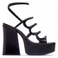 Kiki Leather Platform Pump Sandals