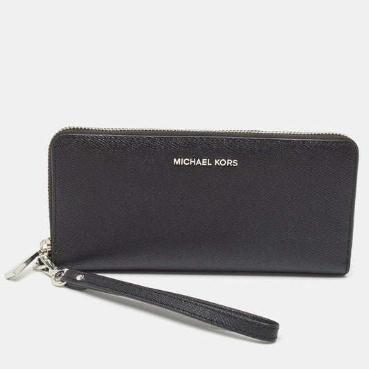 Michael Kors  Leather Jet Set Zip Around Continental Wallet