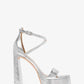 Cami Crackled Metallic Leather Platform Sandal