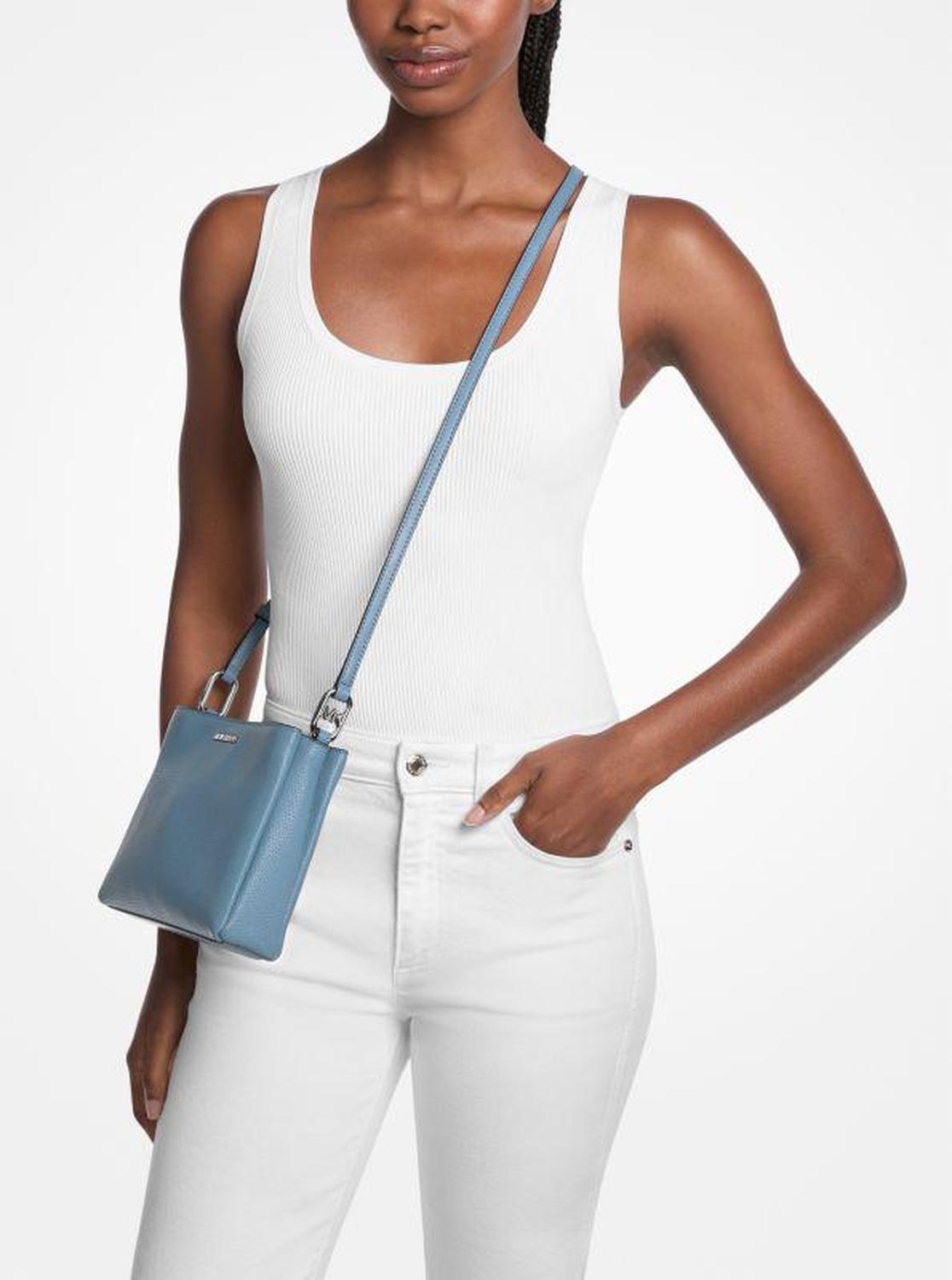 Trisha Medium Pebbled Leather Crossbody Bag