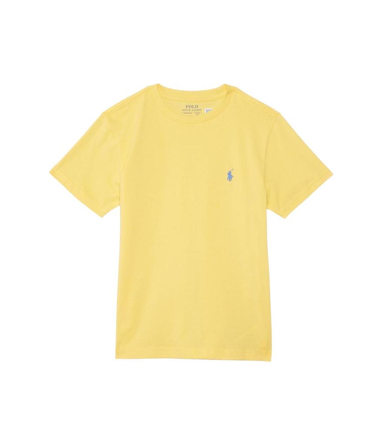 Cotton Jersey Crew Neck Tee (Big Kid)