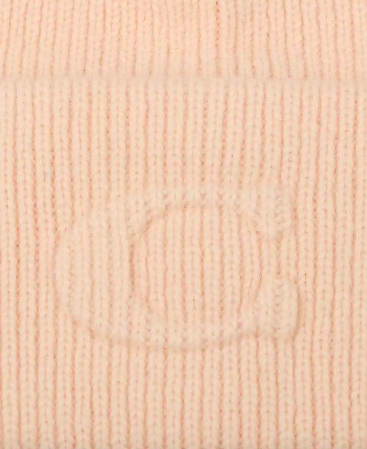 Women's Embossed C-Knit Beanie Hat