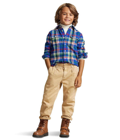 Cropped Cotton Twill Pants (Toddle/Little Kids/Big Kids)