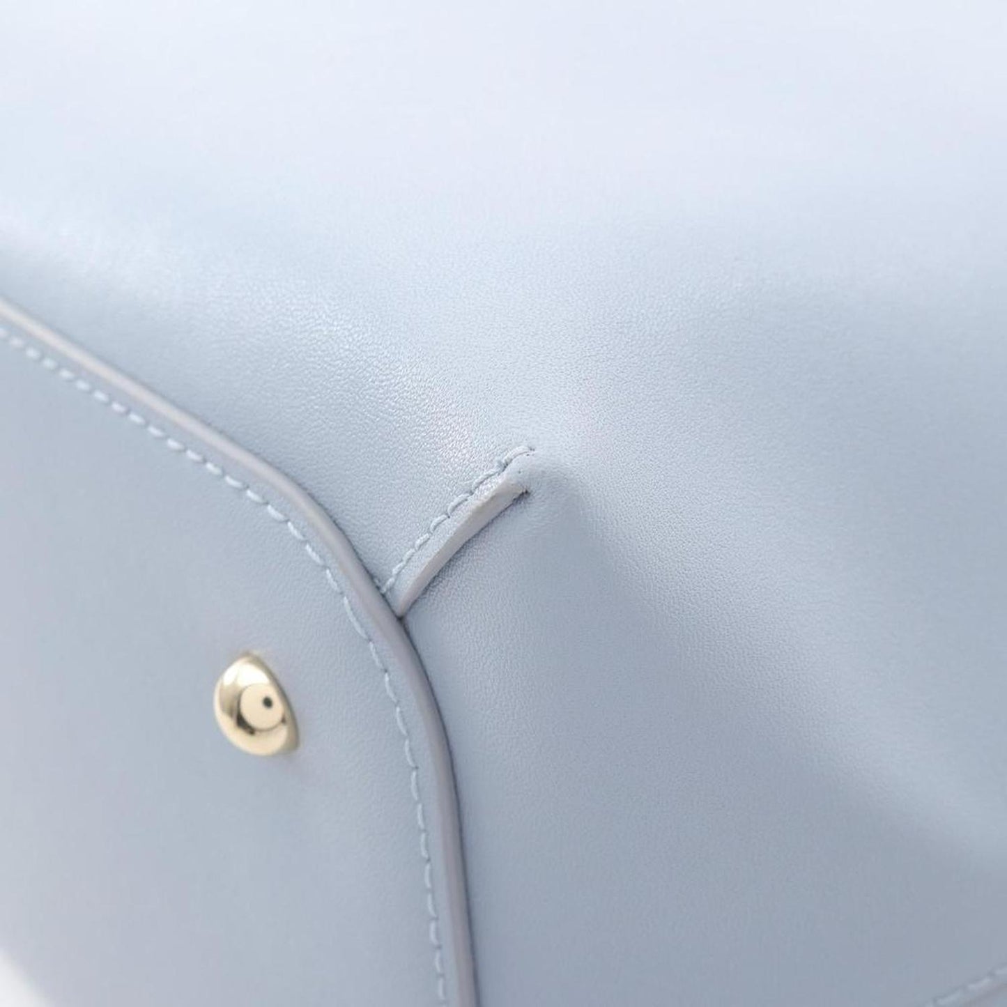Goccia Leather Shoulder Bag Blue