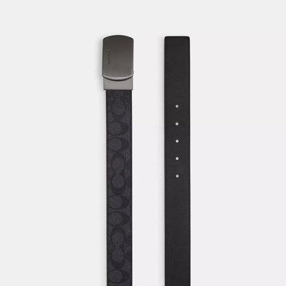 Plaque Buckle Cut To Size Reversible Belt, 38 Mm