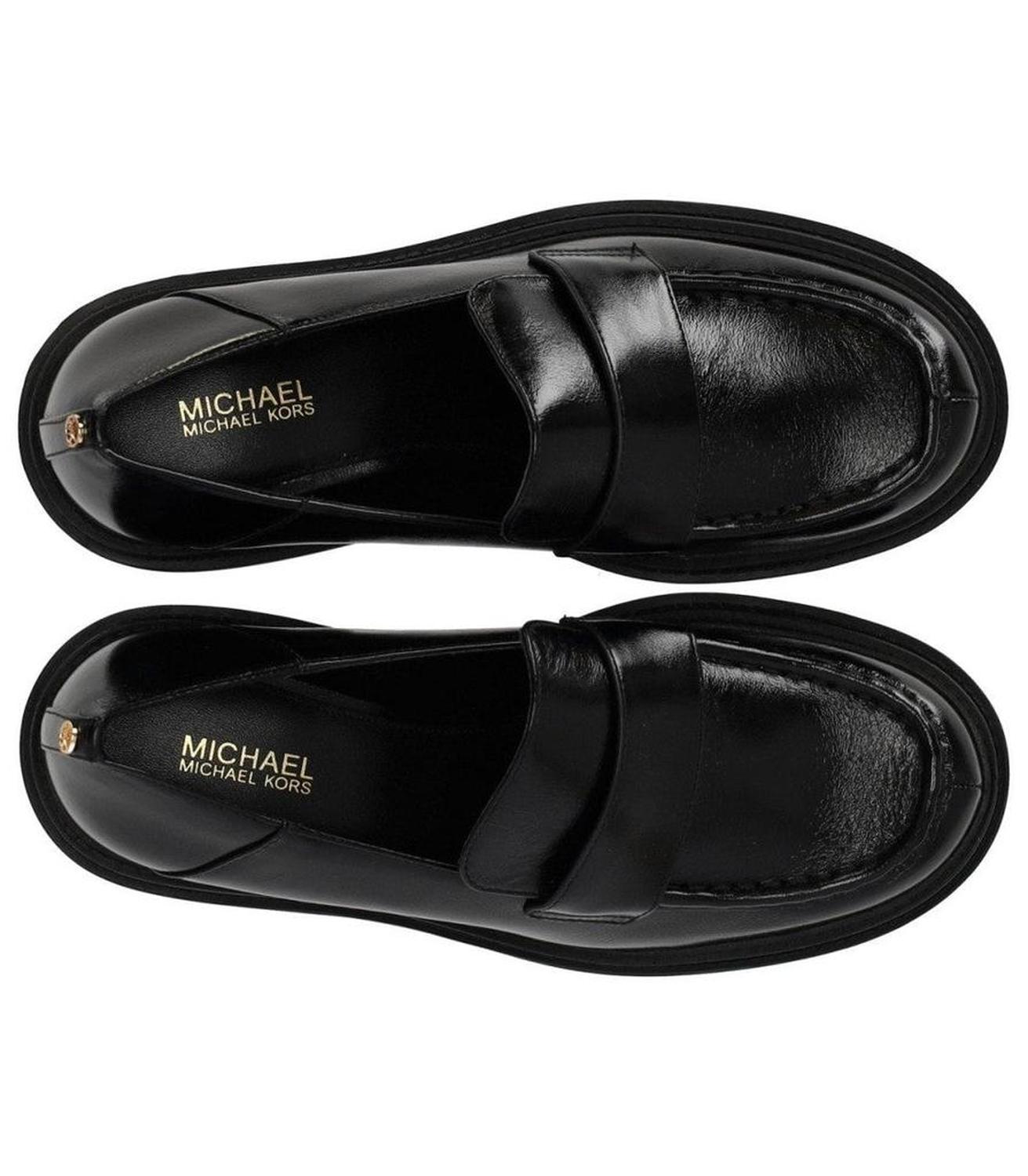 Rocco Black Heeled Loafer