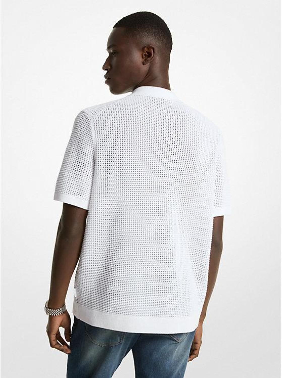 Open-Knit Cotton Shirt