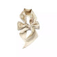 Stacked Tabby Bags Print Silk Skinny Scarf