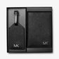 Cooper Saffiano Leather Passport Case and Luggage Tag Gift Set