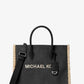 Mirella Medium Suede and Faux Shearling Tote Bag