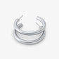 Precious Metal-Plated Brass Small Hoop Earrings