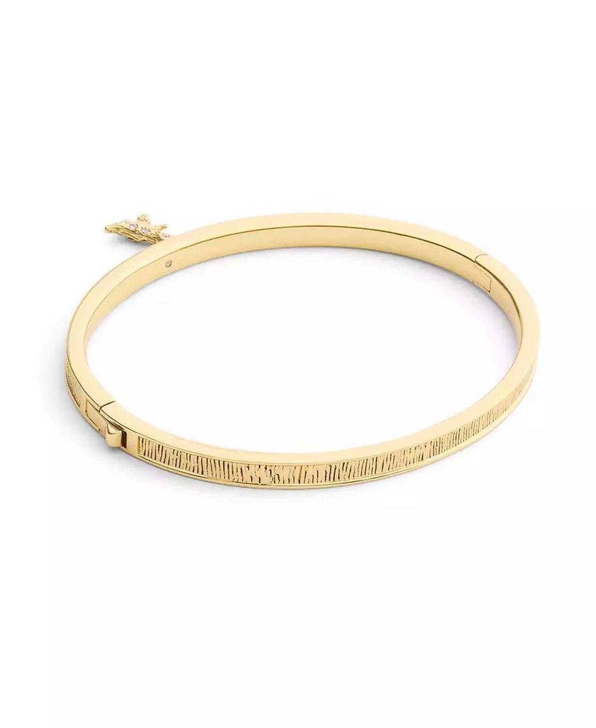 Gold Plated Rexy Charm Bangle Bracelets