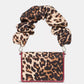 Natasha Leopard Scrunch Strap Mini Bag