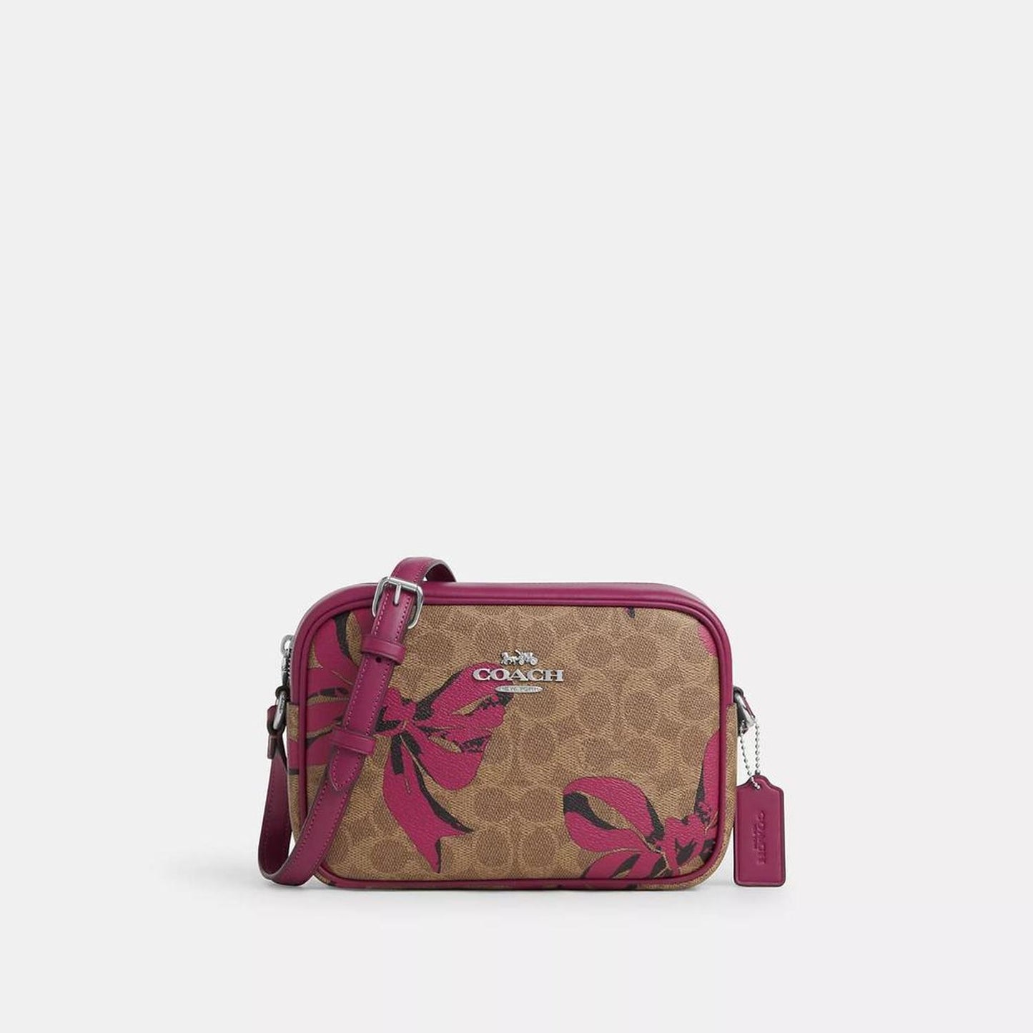 Jamie Camera Bag In Signature Canvas With Bow Print