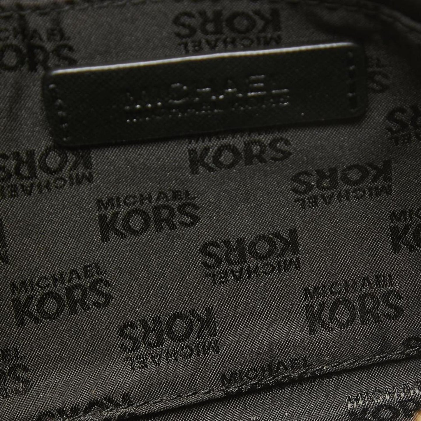 Michael Michael Kors  Leather Studded Logo Wristlet Pouch