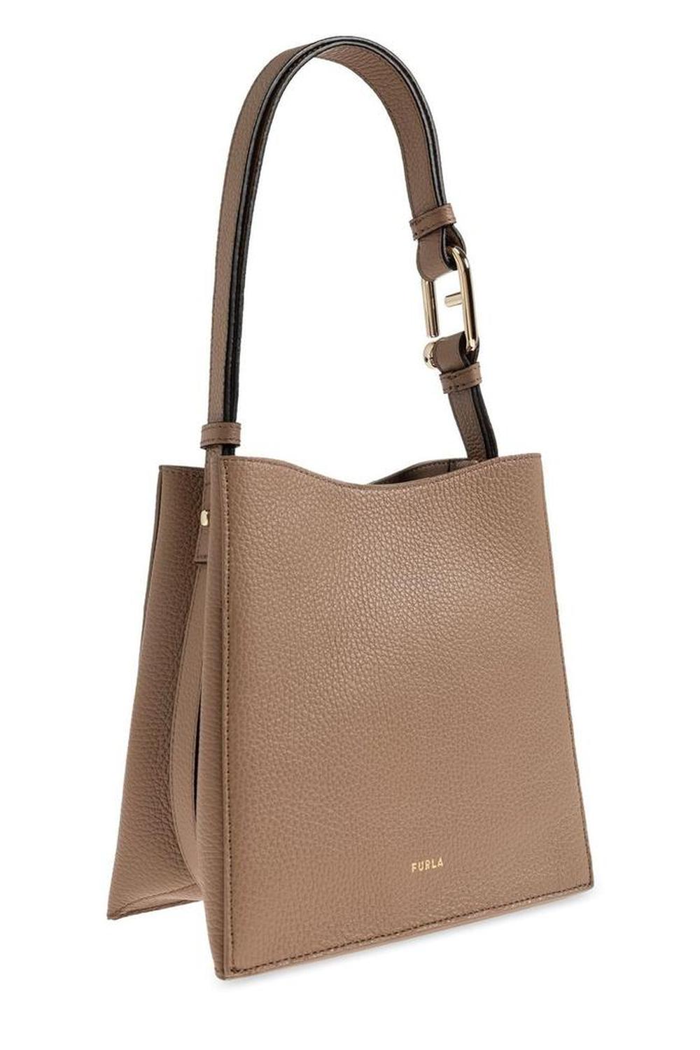 Furla Nuvola Logo Printed Mini Bucket Bag