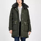 Women's Faux-Fur-Trim Hooded Puffer Coat