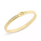 Gold Plated Buckle Bangle Bracelets