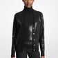 Hand-Embroidered Sequin Cashmere Cardigan