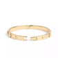 Faux Stone Signature Mixed Motif Bangle Bracelet