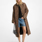 Cheetah Print Balmacaan Coat