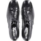 Prada Lace Up Brogues in Black Patent Leather