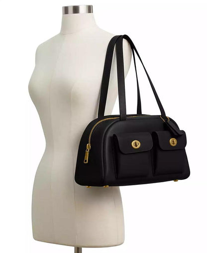 Women's Originals Twin Turnlock Waxed Smooth Bag