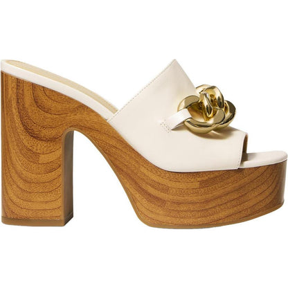 Scarlett Platform Mule Womens Leather Platform Block Heel