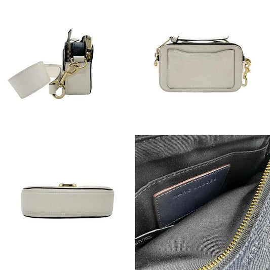 Navy  Leather Shoulder Bag (Pre-Owned)