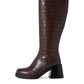Natasha Embossed Croc Boot