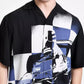 Men's Oversized-Fit Printed Camp Shirt