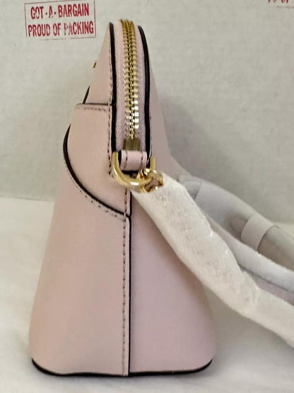 Michael Kors Women's Jet set Travel Dome Leather Crossbody Bag