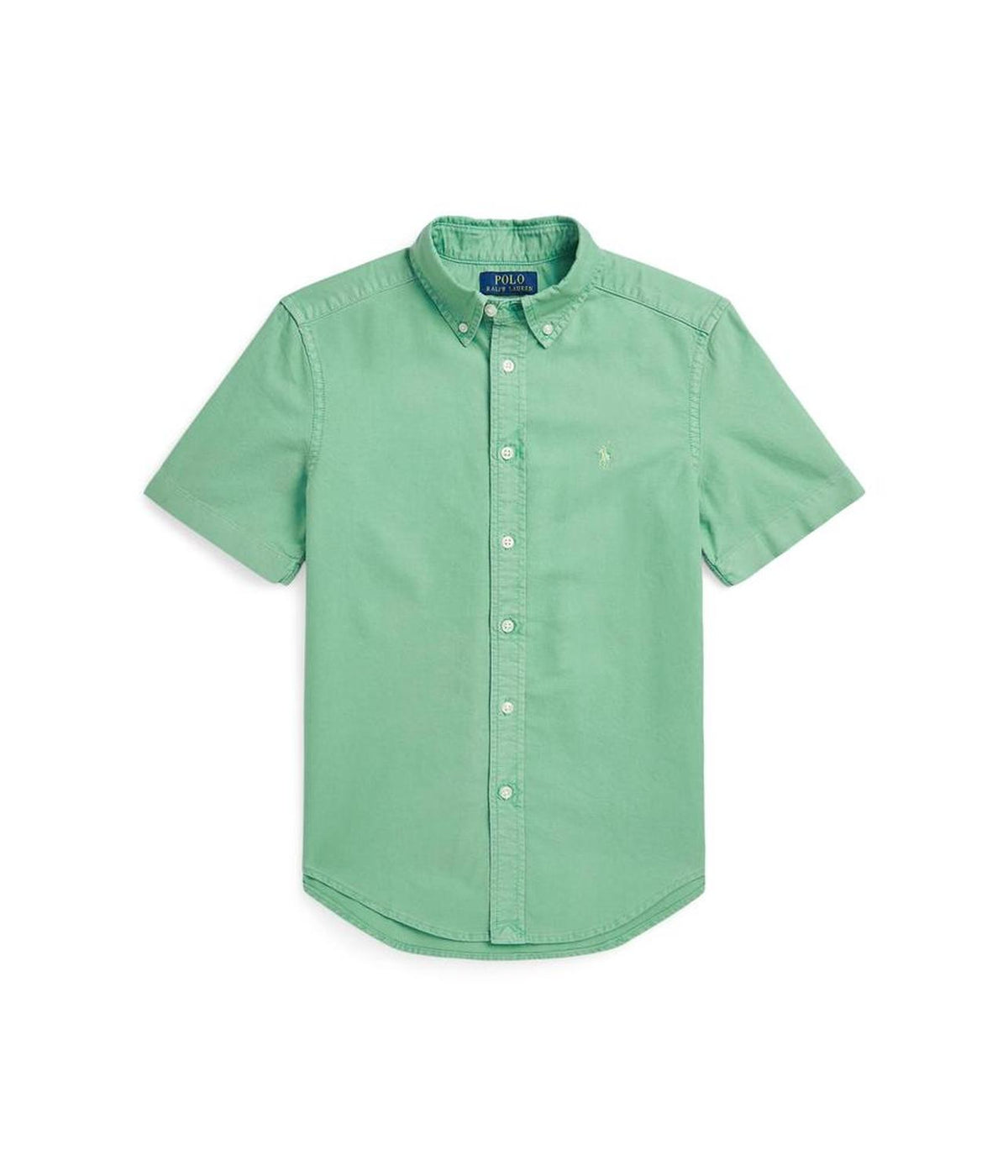 Cotton Oxford Short Sleeve Shirt (Big Kid)