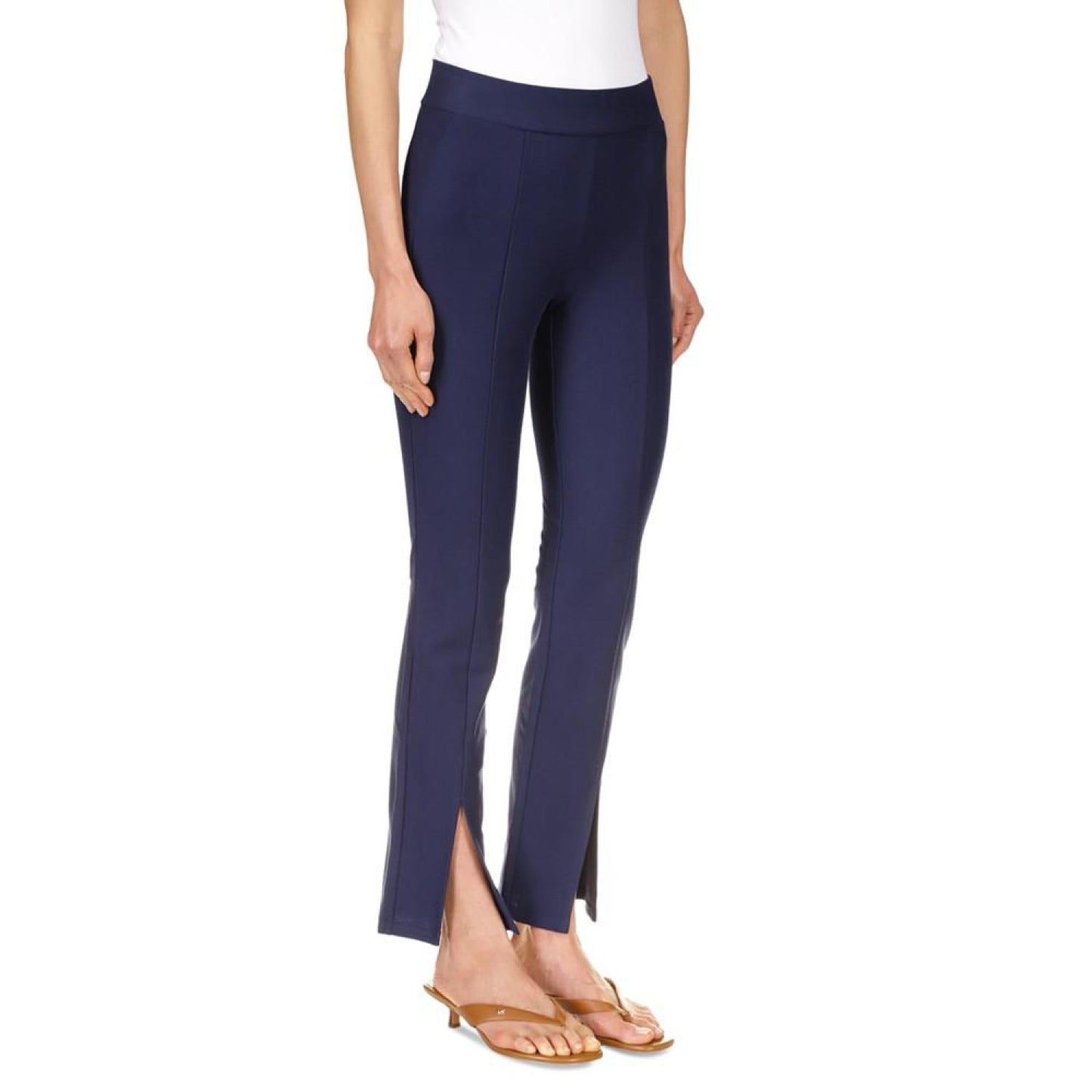 Petite Seamed Split-Hem Leggings