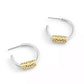Small Signature Quilted Tube Huggie Earrings