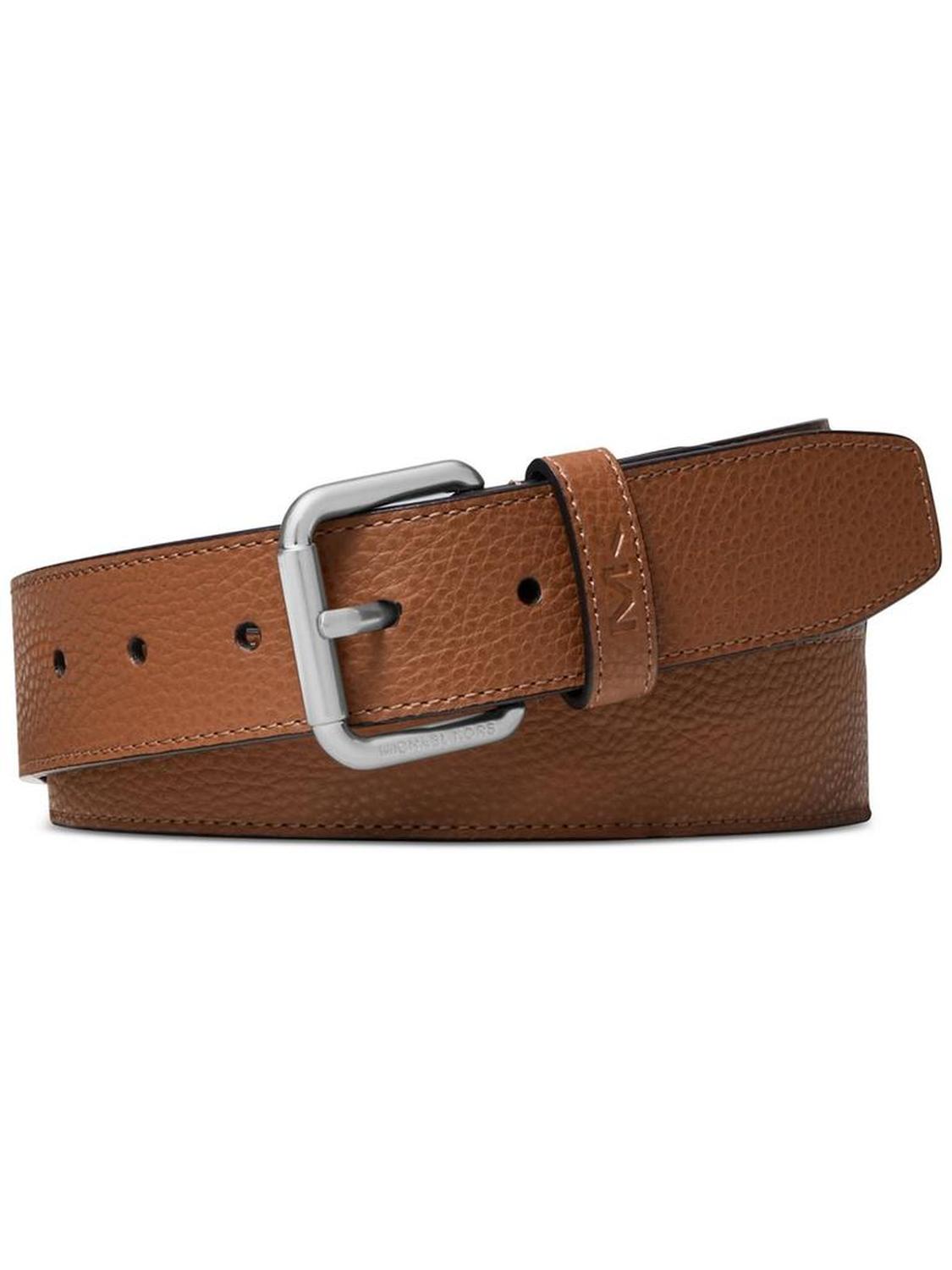 Mens Leather Pebbled Casual Belt