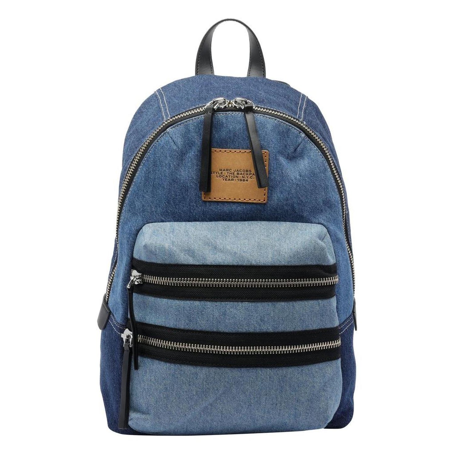 Marc Jacobs The Biker Colorblock Denim Large Backpack