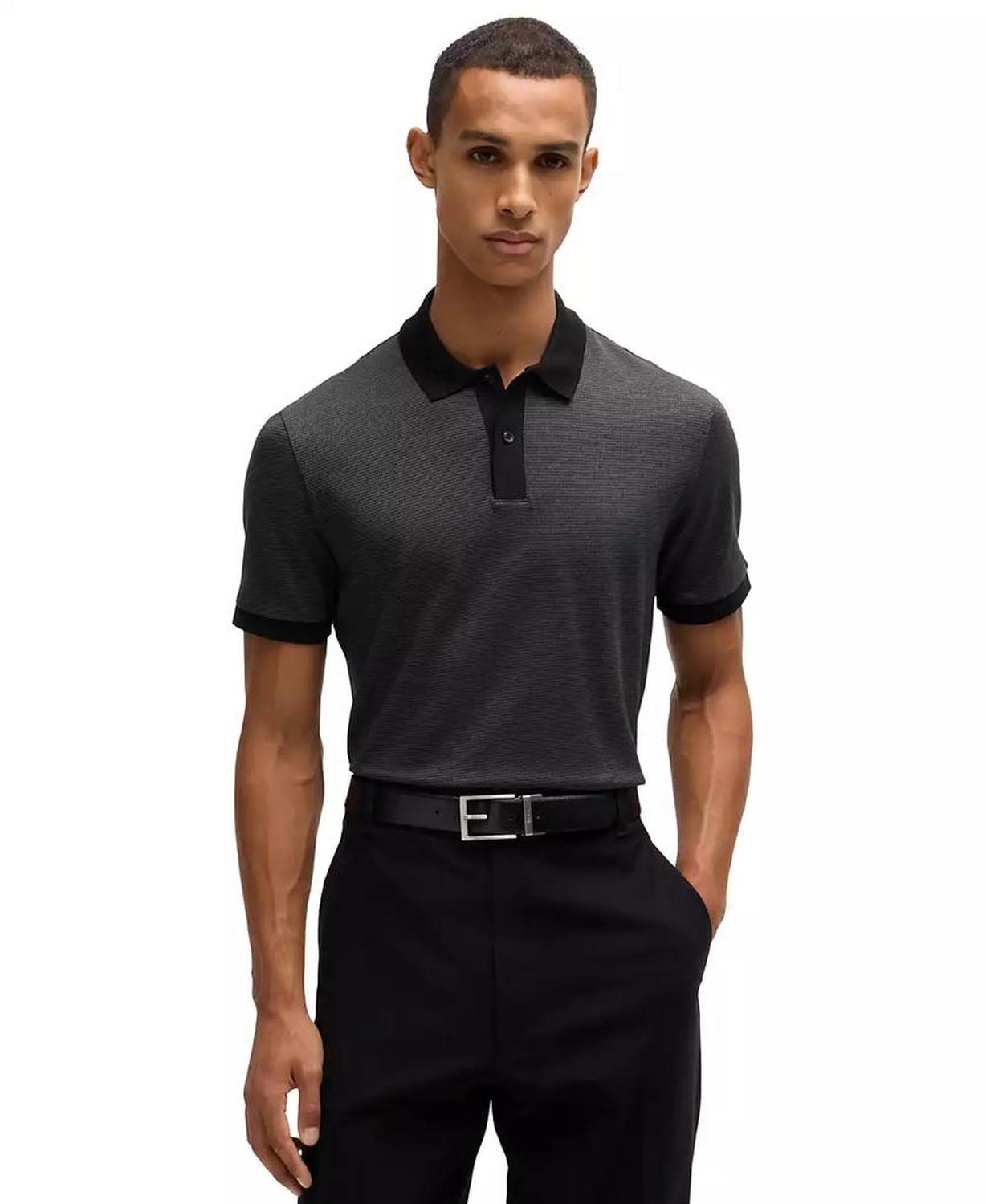 Men's Micro Pattern Polo